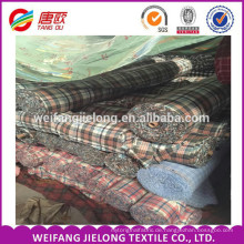 Garn gefärbt Polyester Baumwolle Plaid Flanell Stoff Großhandel China Großhandel billig Bulk 100% Baumwolle Garn gefärbt Plaid Flanell Hemd